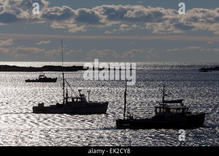 Barche in Kennebunkport, Maine Foto Stock