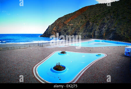 Un progetto Abanduned di Ocean Acquario. Vallehermoso village La Gomera Canarie Spagna Foto Stock