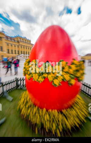 Vienna, il Castello di Schoenbrunn, mercato di Pasqua, Ostermarkt, Austria, 13. distretto, Schoenbrunn Foto Stock