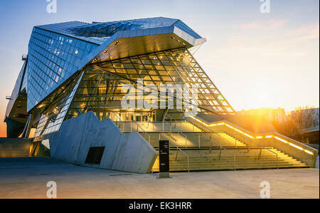 Lione, Francia, 22 Dicembre 2014 : Musee des Confluences. Musee des Confluences si trova alla confluenza del Rodano e della Foto Stock