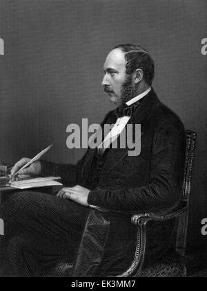 Prince Albert, consorte di Queen Victoria, ritratto, nel 1860 circa Foto Stock
