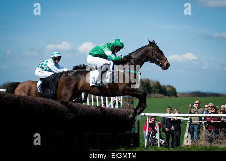 Chilterns, UK. 06 apr, 2015. Vecchio Berkley Hunt Lunedì di Pasqua da punto a punto. Credito: roger askew/Alamy Live News Foto Stock