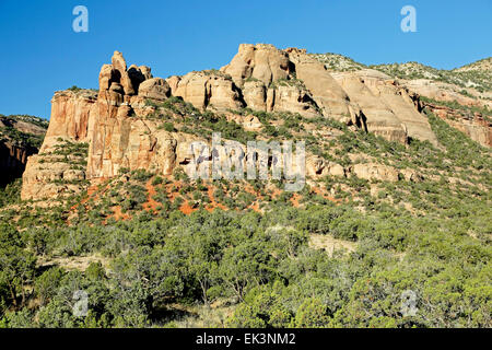 Forni a coke da monumenti Canyon Trail, Colorado National Monument, Grand Junction, Colorado, STATI UNITI D'AMERICA Foto Stock