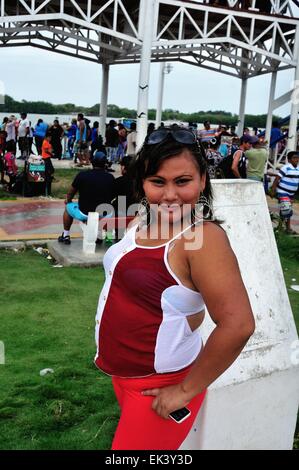 Festival del giorno di San Pedro e El Señor del Mar ( Signore del mare ) in PUERTO PIZARRO. Dipartimento di Tumbes .PERÙ Foto Stock