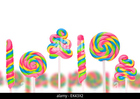 Fantasy caramella dolce terra con lollies Foto Stock