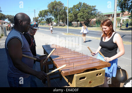 Langa Township aprire strade evento Foto Stock