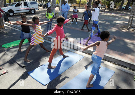 Langa Township aprire strade evento Foto Stock