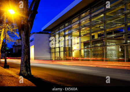 Ara Pacis Augustae come visto dal Lungotevere in Augusta, Roma Italia Foto Stock
