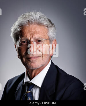 L'Italia, ritratto in studio af medioevo business man Foto Stock