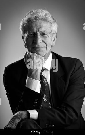 L'Italia, ritratto in studio af medioevo business man Foto Stock