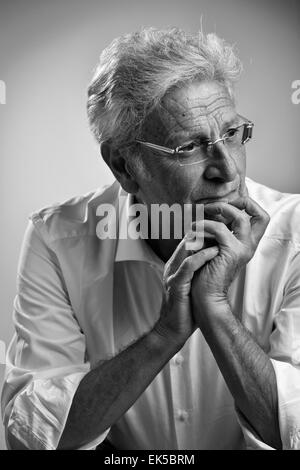 L'Italia, ritratto in studio af medioevo business man Foto Stock