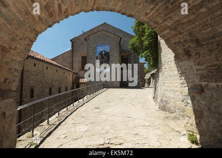 Stone Road, il Santuario de La Verna Toscana Foto Stock