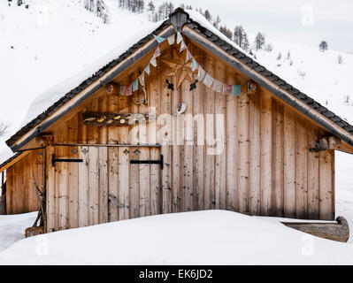 Rifugio Fuciade, Pale di San Martino, montagne dolomitiche, Alpi, Italia Foto Stock