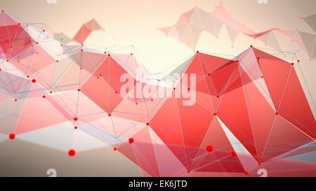 Abstract poligonale sfondo tecnologico Foto Stock