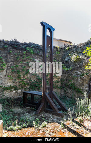 Ghigliottina della Rivoluzione francese Foto Stock