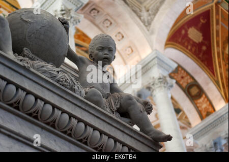 La Biblioteca del Congresso a Washington D.C. interno Foto Stock