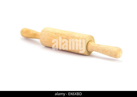 La laminazione di legno pin isolato su sfondo bianco Foto Stock