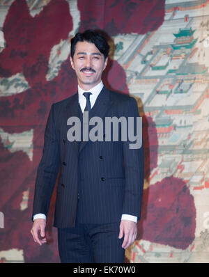 Cha Seung-Won, Apr 07, 2015 : sud coreano attore Cha Seung-won partecipa a una conferenza stampa della MBC è di nuovo dramma, splendida politica, a Seul, in Corea del Sud. © Lee Jae-Won/AFLO/Alamy Live News Foto Stock