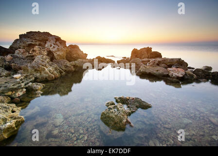 Bellissimo paesaggio marino. Composizione della natura. Foto Stock