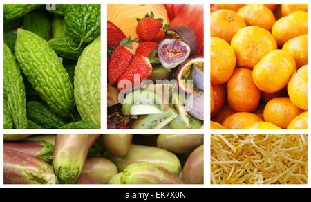 Frutta e ortaggi Foto Stock