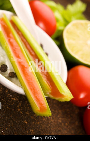 Jelly bloody mary Foto Stock