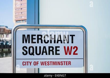 Merchant Square Paddington Waterside - Londra Foto Stock