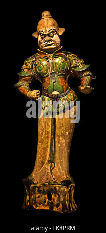 Custode figura ( camera di sepoltura di un cinese tomba ) la Dinastia Tang 700 - 750 China Museum Foto Stock