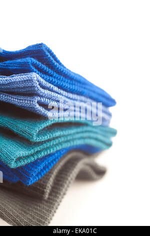 Sullo sfondo di un colorato calzini di cotone Foto Stock