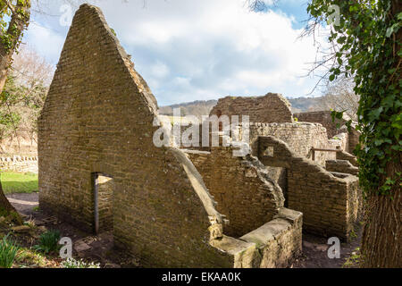 Tyneham un villaggio fantasma nel Sud di Dorset, Inghilterra,sull'Isola di Purbeck Foto Stock