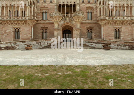 Palazzo Sobrellano, Comillas, Cantabria, SPAGNA Foto Stock