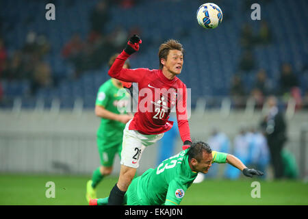 Saitama, Giappone. 8 apr, 2015. Tadanari Lee (rossi) Calcio/Calcetto : 2015 AFC Champions League gruppo G match tra Urawa Reds 1-1 Guoan Pechino a Saitama Stadium 2002 a Saitama, Giappone . © YUTAKA AFLO/sport/Alamy Live News Foto Stock