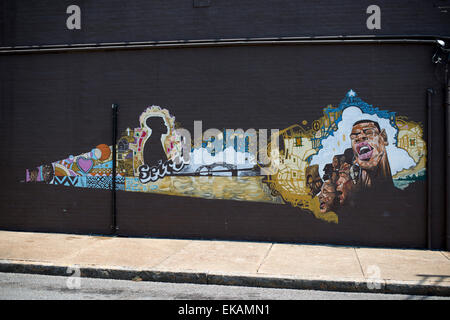 Memphis, Tennessee , street art e Graffiti , Foto Stock