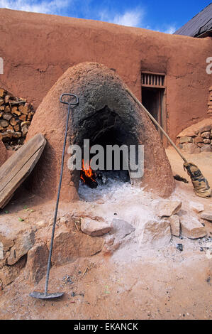 Tra le numerose manifestazioni in Fall Festival a El Rancho de Las Golondrinas Historical Museum vicino a Santa Fe Foto Stock