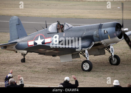 Azione dal Warbirds over Wanaka, 2014, Nuova Zelanda Foto Stock