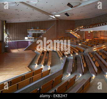 Scharoun della scuola di marna, Marl, Germania. Architetto: Hans Scharoun, 1975. Foto Stock