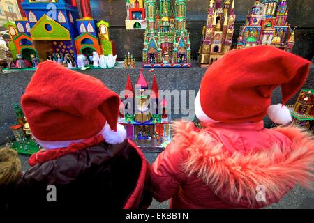 Tradizionale presepe natalizio Festival, Cracovia (Cracovia), Polonia, Europa Foto Stock