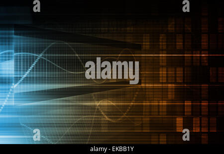 La tecnologia virtuale Foto Stock