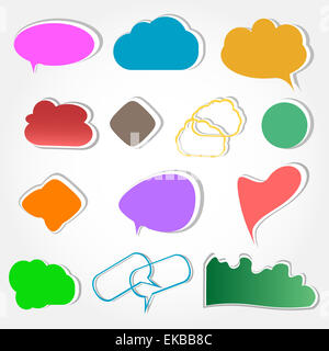 Set di icona di cloud computing concept design Foto Stock