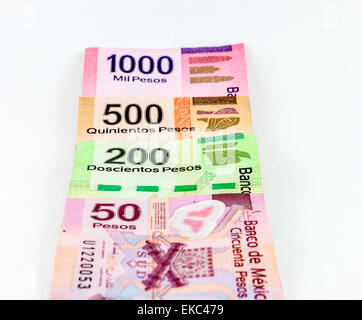 Pesos messicani Foto Stock