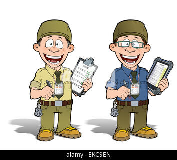 Magazzino - carcere - Corriere - Zoo -- Manager - kaki Foto Stock