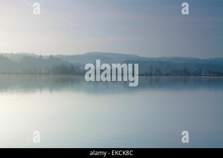 Castello Semple Loch, Clyde Murshiel Country Park, Lochwinnoch, Renfrewshire Foto Stock