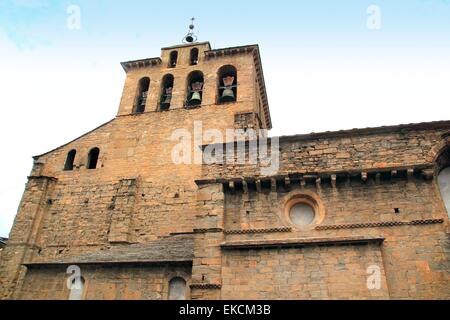 Jaca cattedrale romanica chiesa Pirenei Spagna Foto Stock