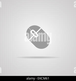 Il mouse del computer icona, illustrazione vettoriale. Foto Stock