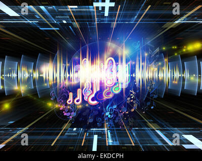 Energia musicale Foto Stock