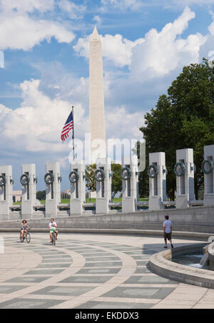 Il Monumento a Washington dalla American Memorial Foto Stock