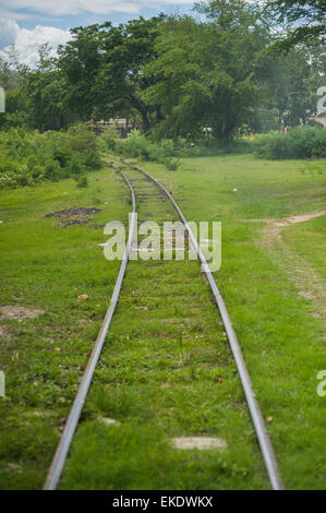 La Birmania ferroviarie, noto anche come la Ferrovia della Morte, Kanchanaburi Thailandia Foto Stock