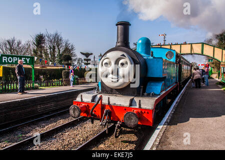 Thomas Il serbatoio del motore durante la settimana di Thomas sulla linea di crescione, stazione Ropley, metà Hants Railway, Hampshire. Inghilterra, Regno Unito Foto Stock