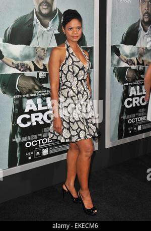 LOS ANGELES, CA - 15 ottobre 2012: Kimberly Elise presso il Los Angeles premiere di 'Alex Cross' alla Cupola di Glossari Affini, Hollywood. Foto Stock