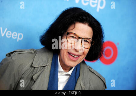 La città di New York. 6 apr, 2015. Fran Lebowitz assiste 'VEEP " Stagione 4 Premiere al teatro SVA su Aprile 6, 2015 in New York City./picture alliance © dpa/Alamy Live News Foto Stock