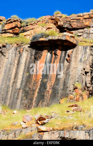 Pietra arenaria, Chamberlain Gorge, El Questro Wilderness Park, Kimberley, Western Australia, WA, Australia Foto Stock